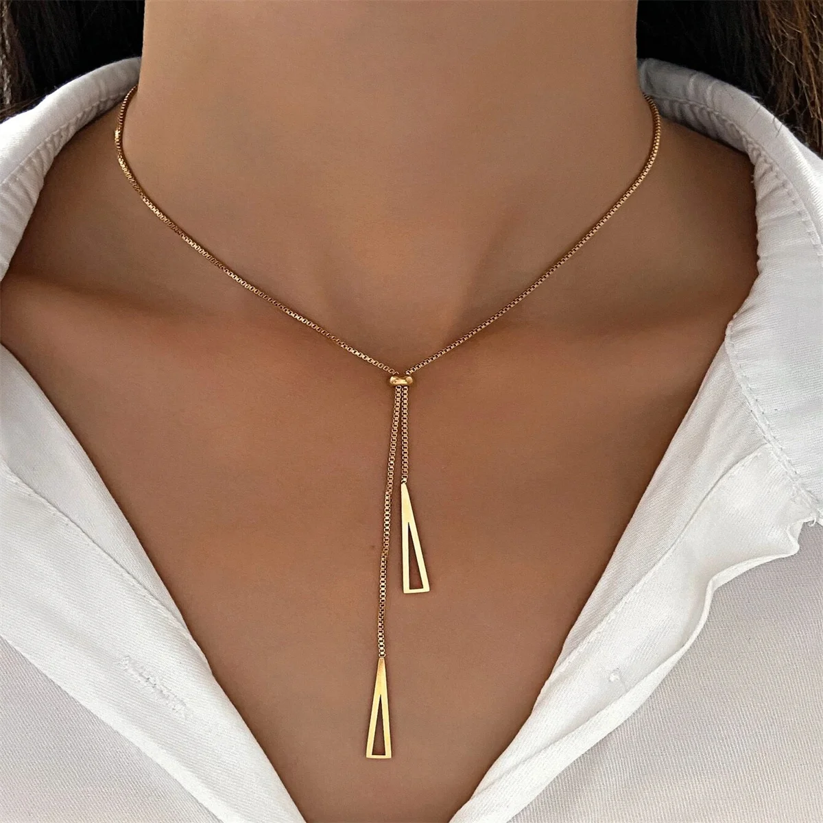 Valery | Minimalistische Lariat Ketting