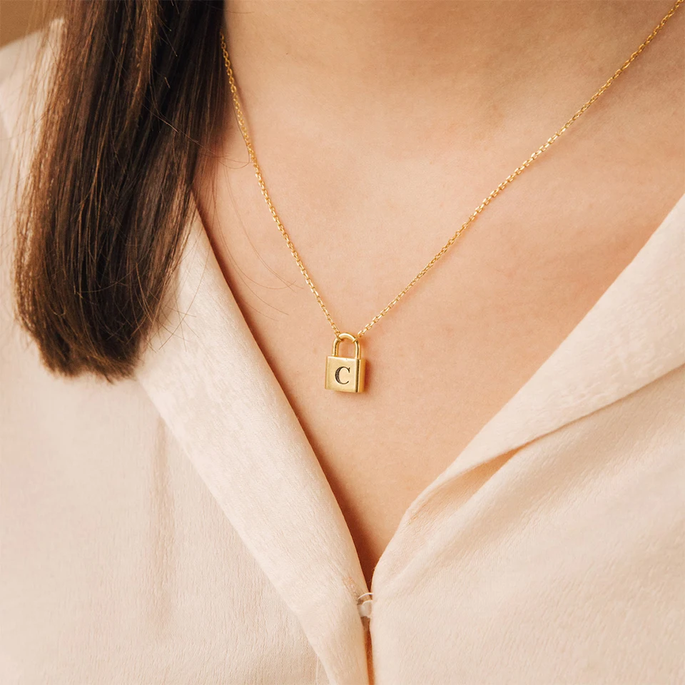 Cato | Ketting met Slothanger Initiaal