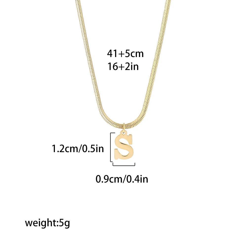 Noor | Gepersonaliseerde Slangenketting met Initiaal